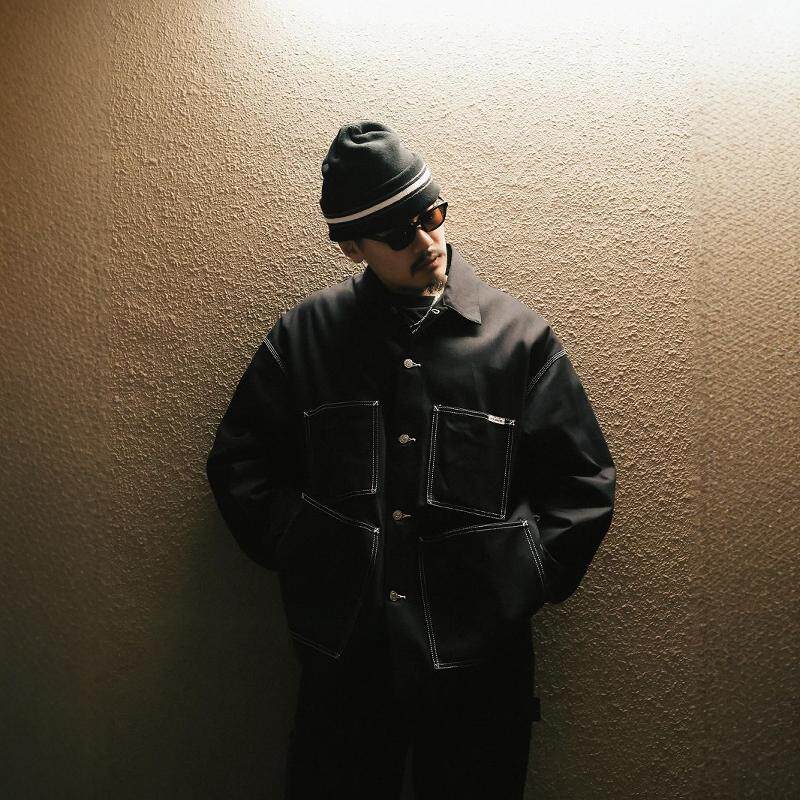 COOTIE RIGID DENIM COVERALL 24AW 10oz四袋牛仔宽松工装夹克