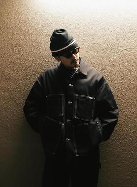 COOTIE RIGID DENIM COVERALL 24AW 10oz四袋牛仔宽松工装夹克