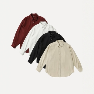 Collar Regular Shirt 26SS A.PRESSE 斜纹布尖领牛津衬衫 Twill