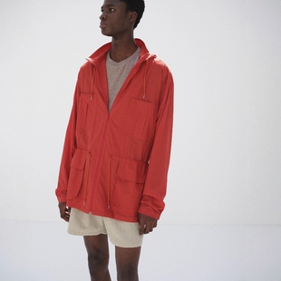 COTTON 26SS LAWN BLOUSON 有机棉连帽拉链夹克 HOODED AURALEE