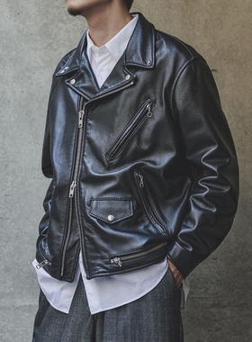 Schott x marka ARKnets DOUBLE RIDERS JACKET 25AW联名羊皮夹克