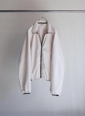 ANCELLM FLEECE SWITCHING JACKET 24AW 摇粒绒拉链口袋立领夹克