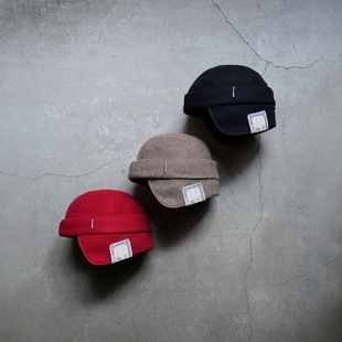H.W.DOG&CO. 25AW FLAP CAP 狗牌梅尔顿羊毛遮耳瓜皮帽 ROLL THE