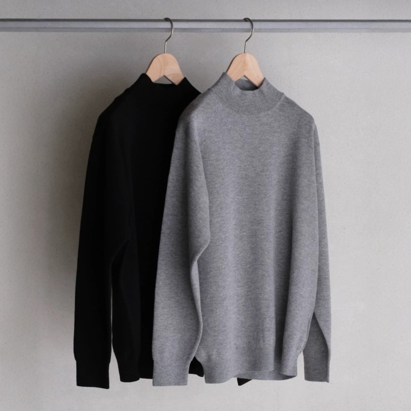 BATONER SUNSHINE CASHMERE MOCKNECK25AW克什米尔羊绒高领针织衫