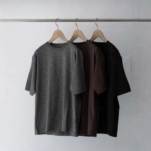 BATONER SLUB MIX T-SHIRT 26SS 竹节棉捻合宽松短袖T恤