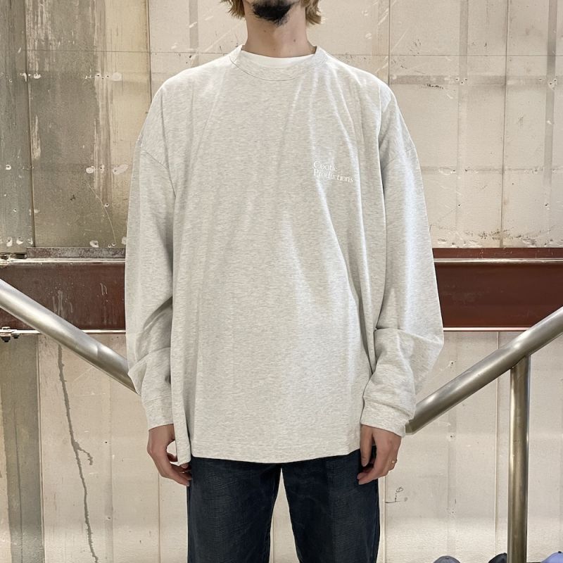 COOTIE C/R SMOOTH JERSEY L/S TEE 24SS棉丝混纺印花宽松长袖T恤