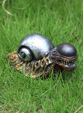 创意毒液邪恶蜗牛摆件手办装饰品变异蜗牛创新邪恶搞怪模型礼物