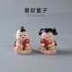 善财童子小摆件金童玉女像办公室桌面装 饰品神仙童男童女Q版 手办