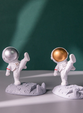 创意太空人摆件宇航员手机支架桌面装饰品可年会定制伴手礼品支架
