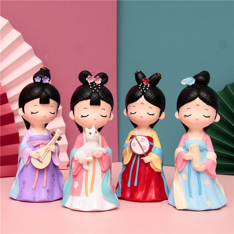 古风唐小媚摆件西安文创纪念品