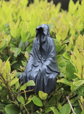 欧式黑衣诡秘之主神秘黑衣人摆件手办惊悚黑袍哥暗黑系桌面装饰男