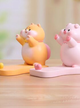 可爱小猫创意手机支架桌面ipad平板支撑架手机架床上桌面ipad卡通
