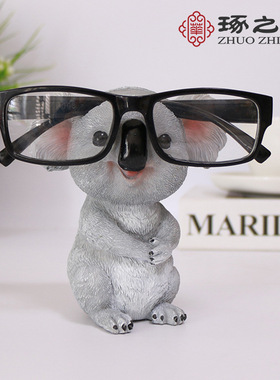 创意考拉动物眼镜架摆件太阳眼镜收纳墨镜展示支架眼镜店学生用具