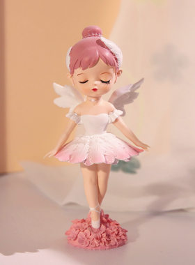 少女心天使小公主娃娃摆件