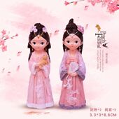 古风汉服女孩摆件古装 饰品 格格人物迷你娃娃小玩偶人偶手办树脂装