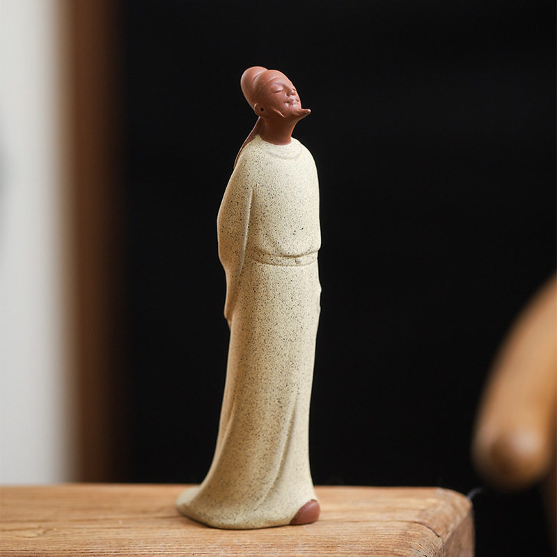 李白雕像古代人物新中式陶瓷雕塑家居书房桌面摆放工艺品装饰摆件