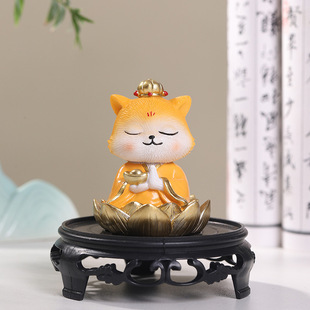 黄大仙摆件可爱Q版黄鼠狼东北旅游文创家居办公室桌面装饰品礼物