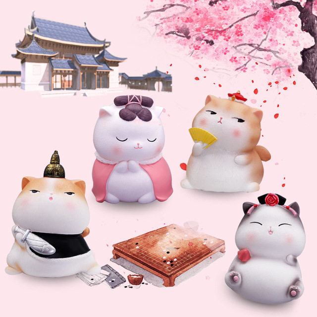 招财猫咪故宫小猫咪摆件宫廷猫电脑办公桌装饰订新婚开学生日礼物