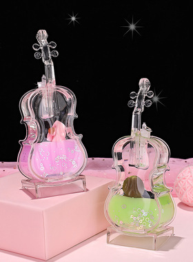 油滴沙漏摆件滴油流油入油漂浮小提琴摆件创意发光学生毕业礼物