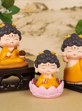 好运莲莲如来小佛祖摆件