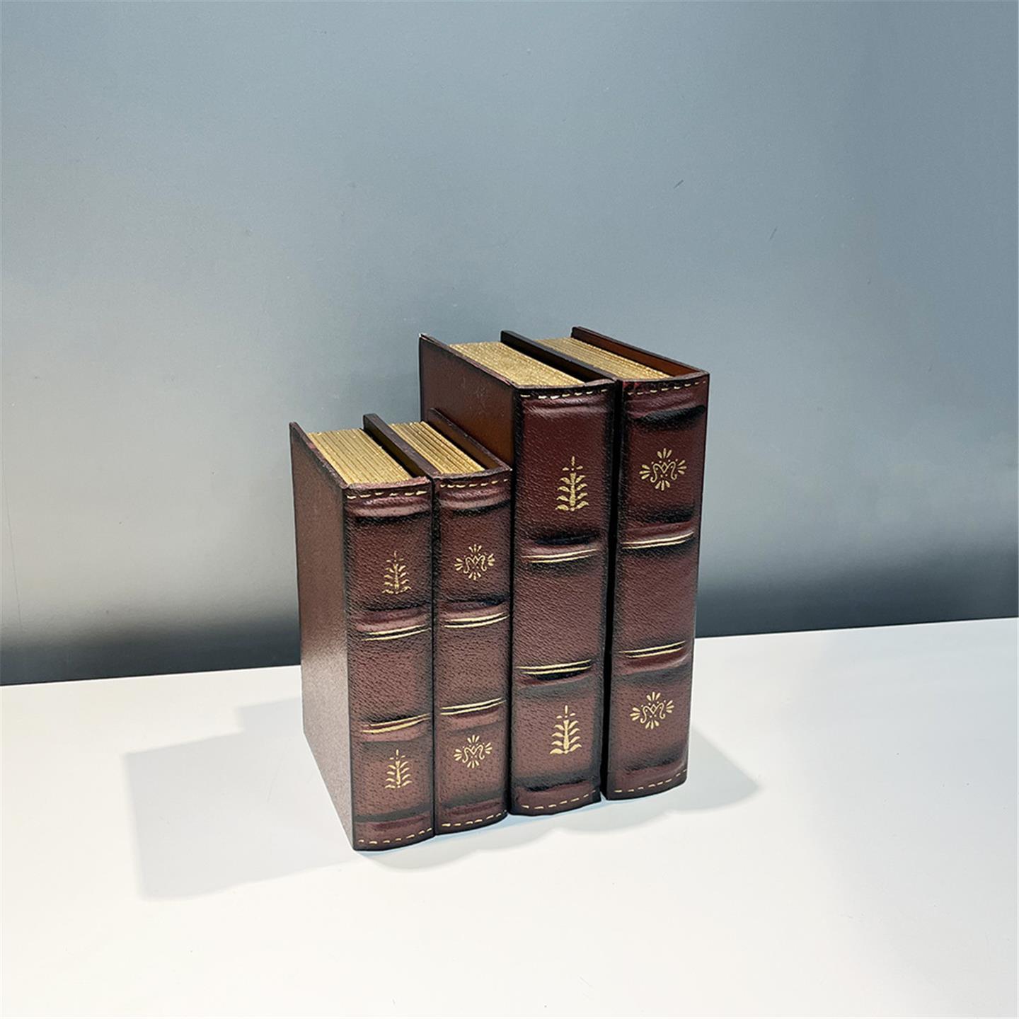 复古道具书真书假书收纳盒办公室小摆件轻奢书架书柜书本装饰品
