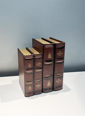 复古道具书真书假书收纳盒办公室小摆件轻奢书架书柜书本装饰品