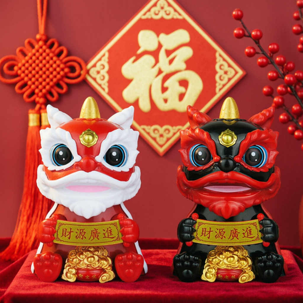 新品招财醒狮小摆件文创装饰品旅游特色产品可车载礼品办公室礼品