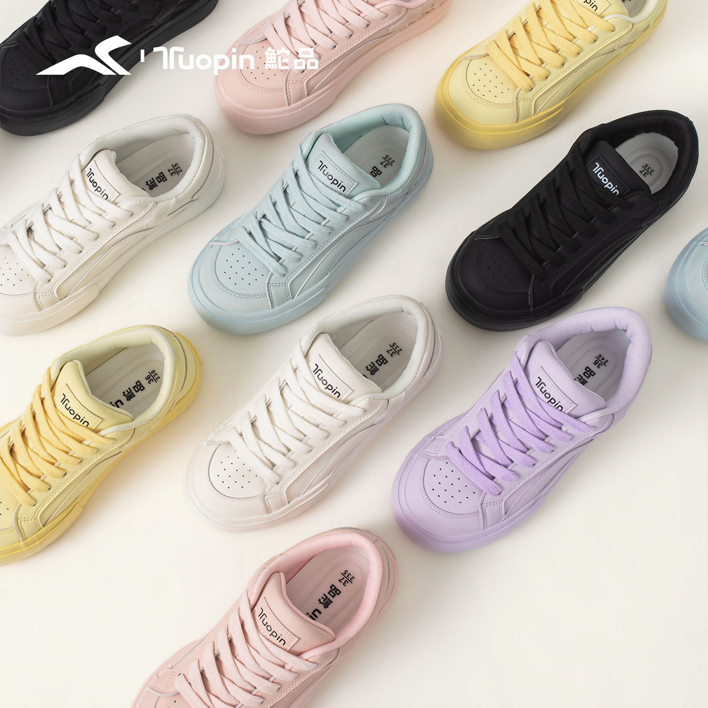 鮀品41码女鞋2025秋冬季真皮德训鞋加绒棉鞋厚底板鞋休闲运动鞋子