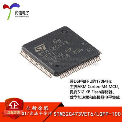 原装STM32G473VET6微控制器