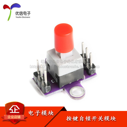 原装正品CJMCU-010带锁按键开关