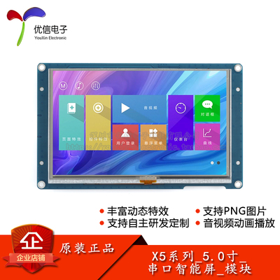 原装5.0寸_电阻/容屏_模块触摸屏