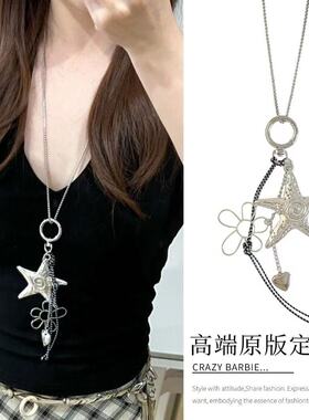 韩系蝴蝶结爱心吊坠项链