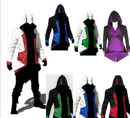 刺客信条衣服全套动漫 刺客信条3 周边 康纳 外套 卫衣 夹克 披风