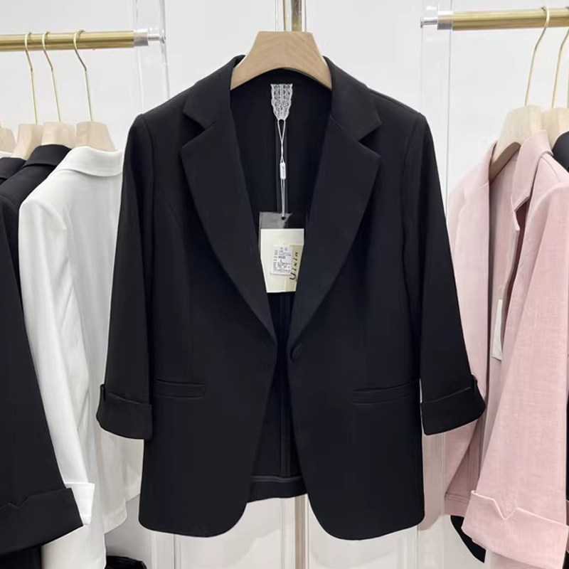 亿芯西装外套女夏9028七分袖西服