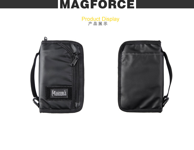 마호스 EDC 서류 여권 가방 휴대폰 대형 지갑 핸드백 500D 글루 블랙 MAGFORCE 0828