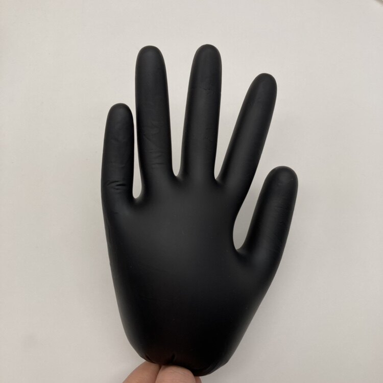 100只装黑色一次性手套身高