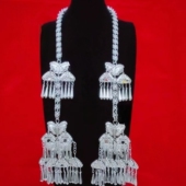 苗族侗族银饰围腰链民族服装 佩戴挂饰少数民族围腰链新款