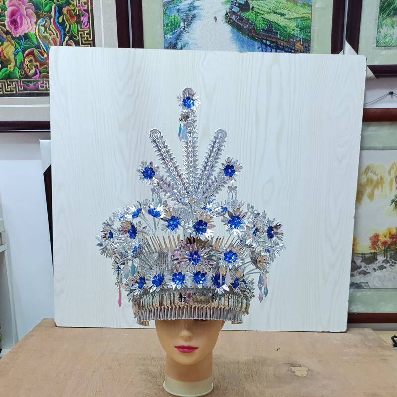 银饰帽子各种各样,特色工艺,瑶族特色工艺侗族爆款新款演出头饰