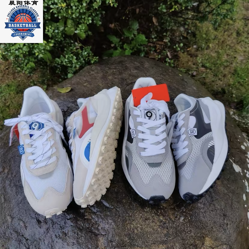 李宁方圆男女同款透气休闲跑步鞋