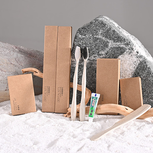 一次性软毛牙刷带黑妹牙膏星级酒店专用洗漱用品套装待客民宿宾馆