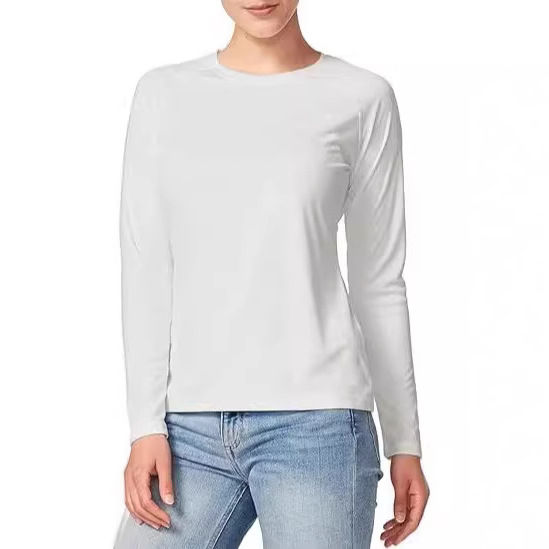 亚马逊女户外长袖T轻薄凉感防晒 T恤休闲T户外登山长袖防晒衣服