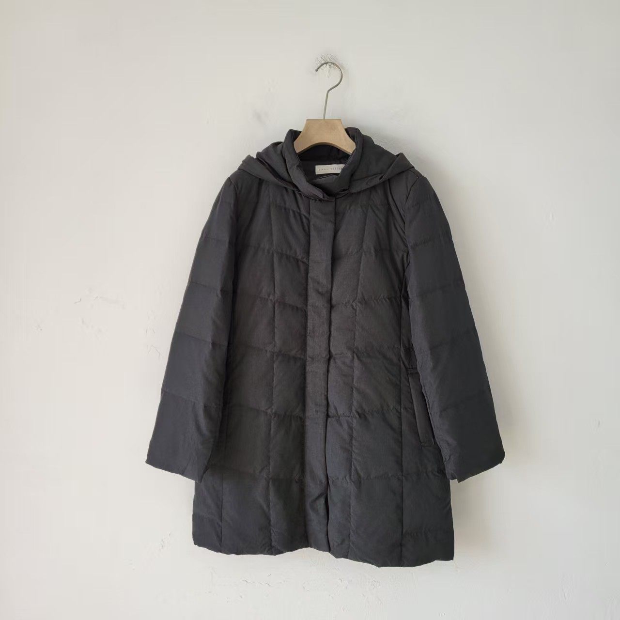 70%白鸭绒 日单秋冬季连帽中长款轻薄羽绒服女日系通勤显瘦女外套