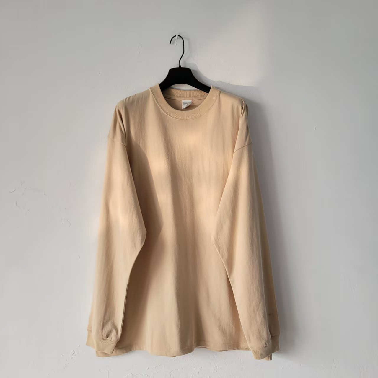 日单新款春秋季休闲百搭显瘦女新款纯色圆领套头卫衣女宽松上衣潮