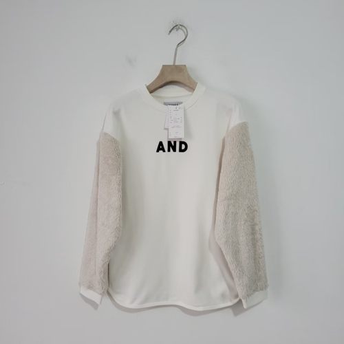 9000日元 100-155CM女童春秋季韩式休闲风圆领拼接长袖上衣女卫衣