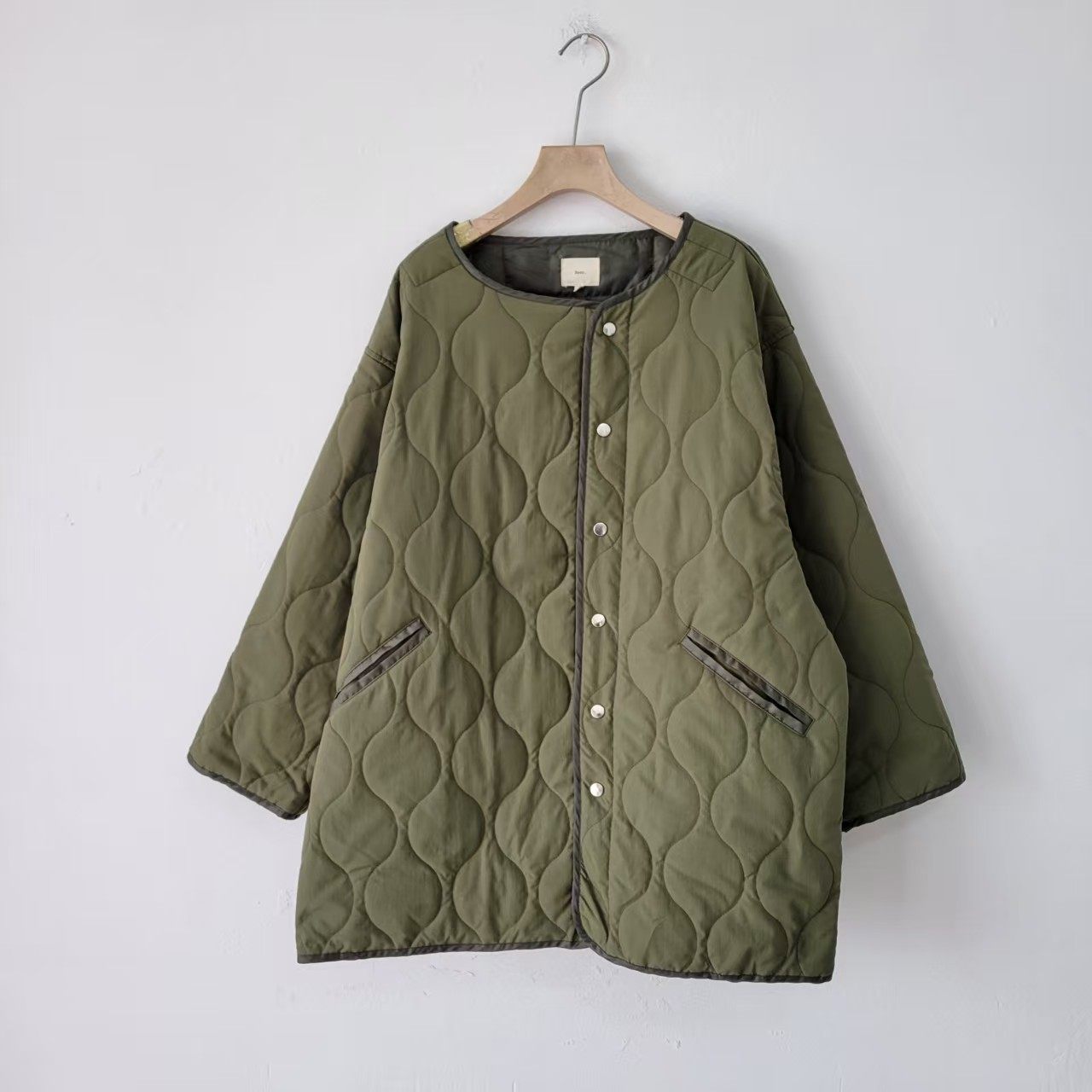 5款日系圆领菱形绗缝棉服女宽松薄款夹棉外套休闲棉衣纯色气质女,女装/女士精品,汉服上装,淘宝优惠券,粉丝福利购,淘宝优惠卷