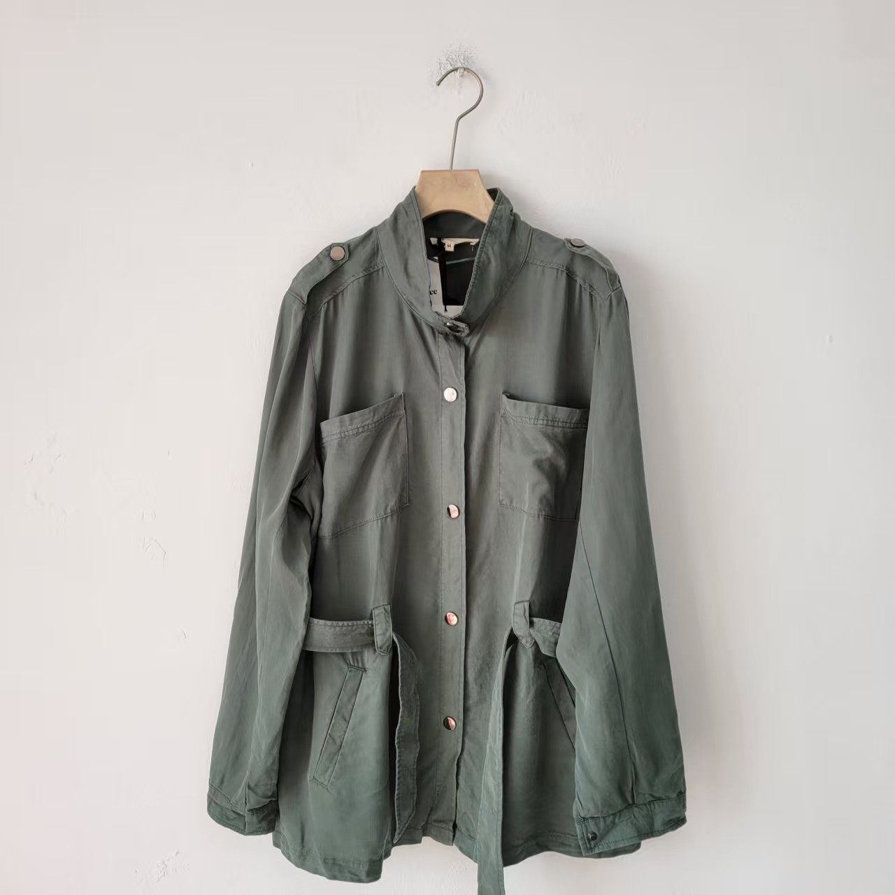 5款日单通勤工装风立领长袖外套女宽松多口袋休闲百搭绿色夹克女,女装/女士精品,汉服上装,淘宝优惠券,粉丝福利购,淘宝优惠卷