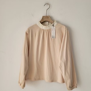 女长袖 日系花边领木耳边衬衫 气质立领上衣 日单春秋季 5款