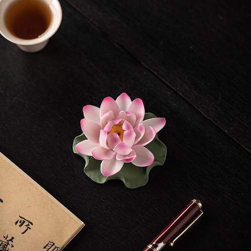 莲花线香底座香炉家用香插