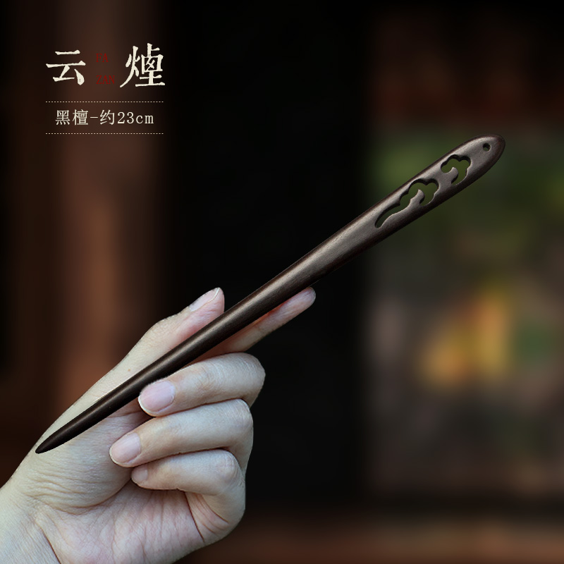 发簪黑檀木古风日常现代日常头饰