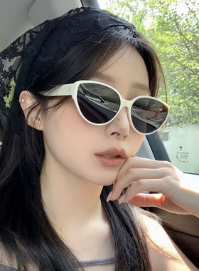 女款高级感猫眼显脸小墨镜小红书
